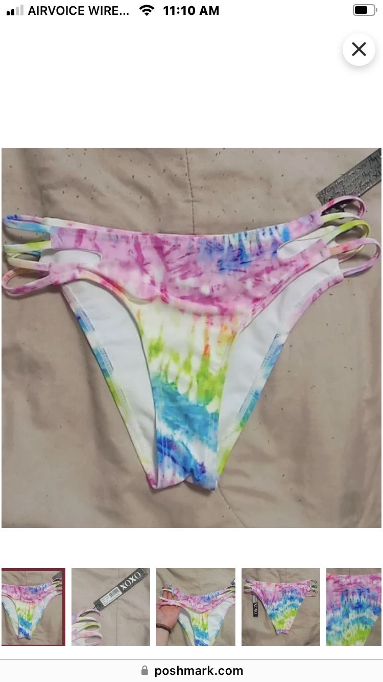XoXo TieDye Strappy Bikini Bottoms!