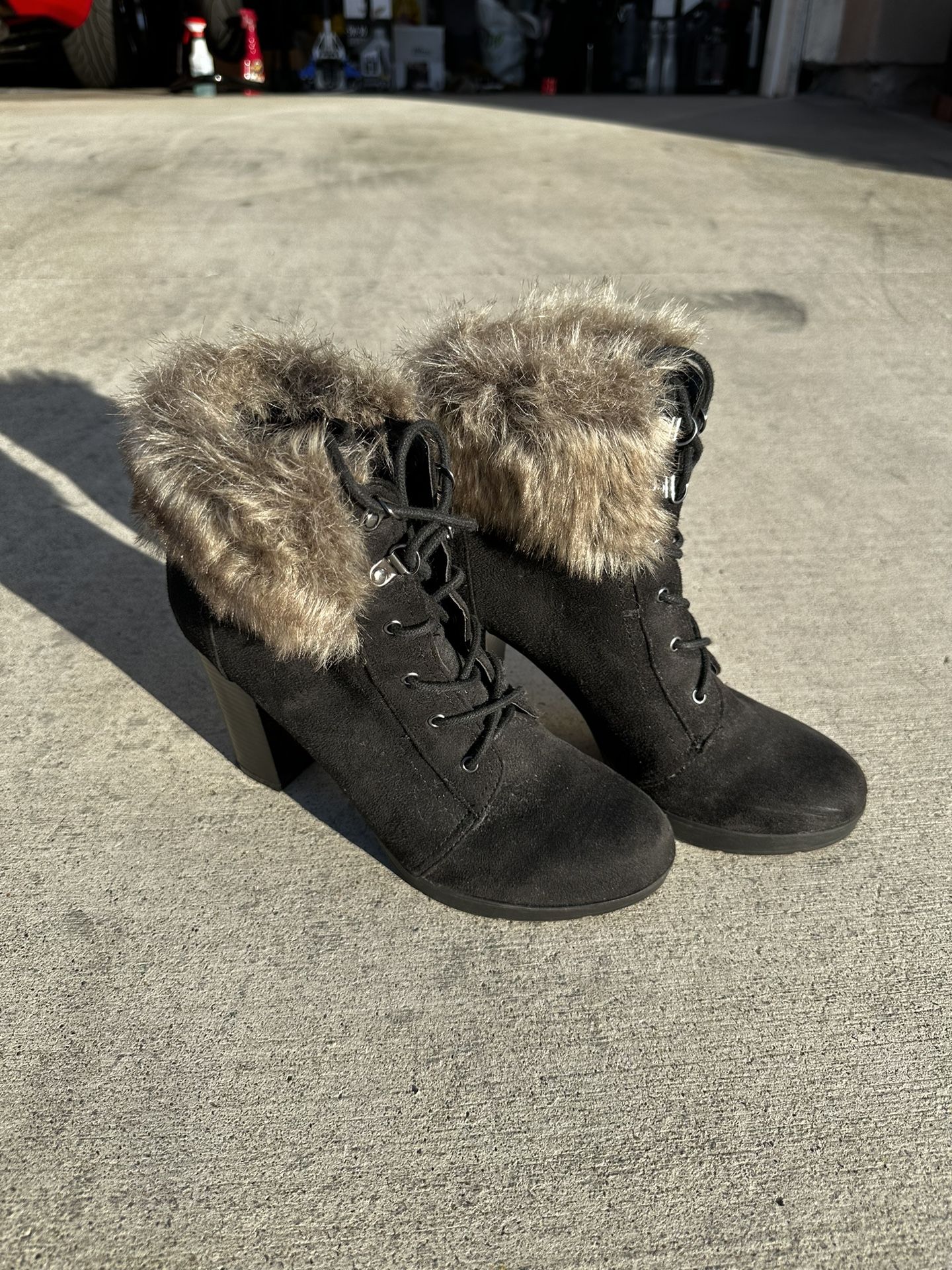 Charlotte Russe Fuax Fur Boots