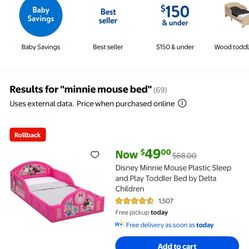 Minnie Mouse Bed