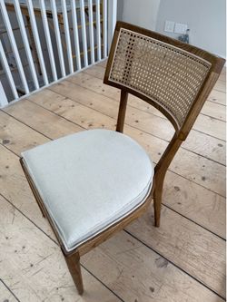 Crate & Barrel Libby Light Brown Dining Chair