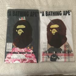 2 BAPE TEES