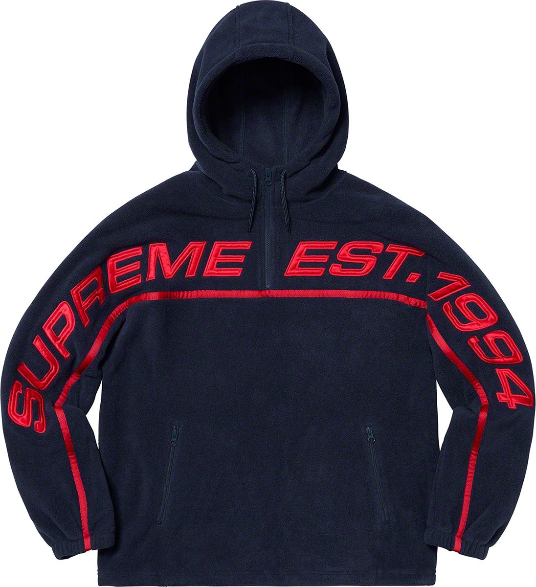 Supreme x Polartec Half Zip Hooded Sweatshirt
