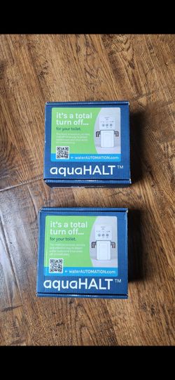 Smart Home Water Toilet Leak Detector Alarm and Automatic Shut Off Valve - Water Sensor Alarm Shut Off Tool - Easy Installation - Battery Operated - P