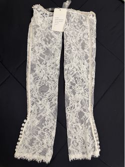 Brand new lace and pearl bridal sleeves