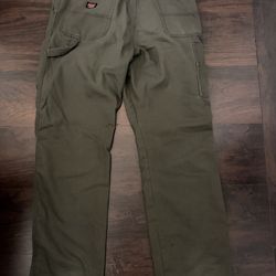Olive green Dickies carpenter pants Size 36