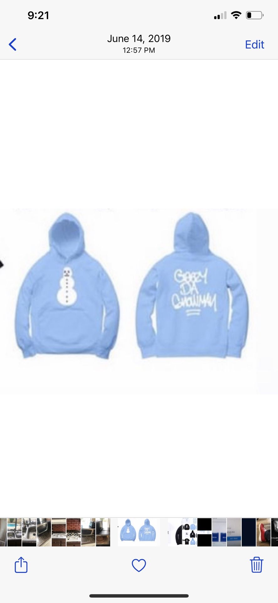 Shoreline Mafia - OhGeesy Hoodie Size Large - Brand New