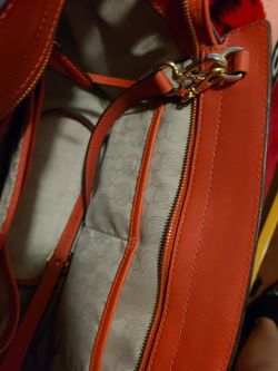 Michael kors shoulder bag red
