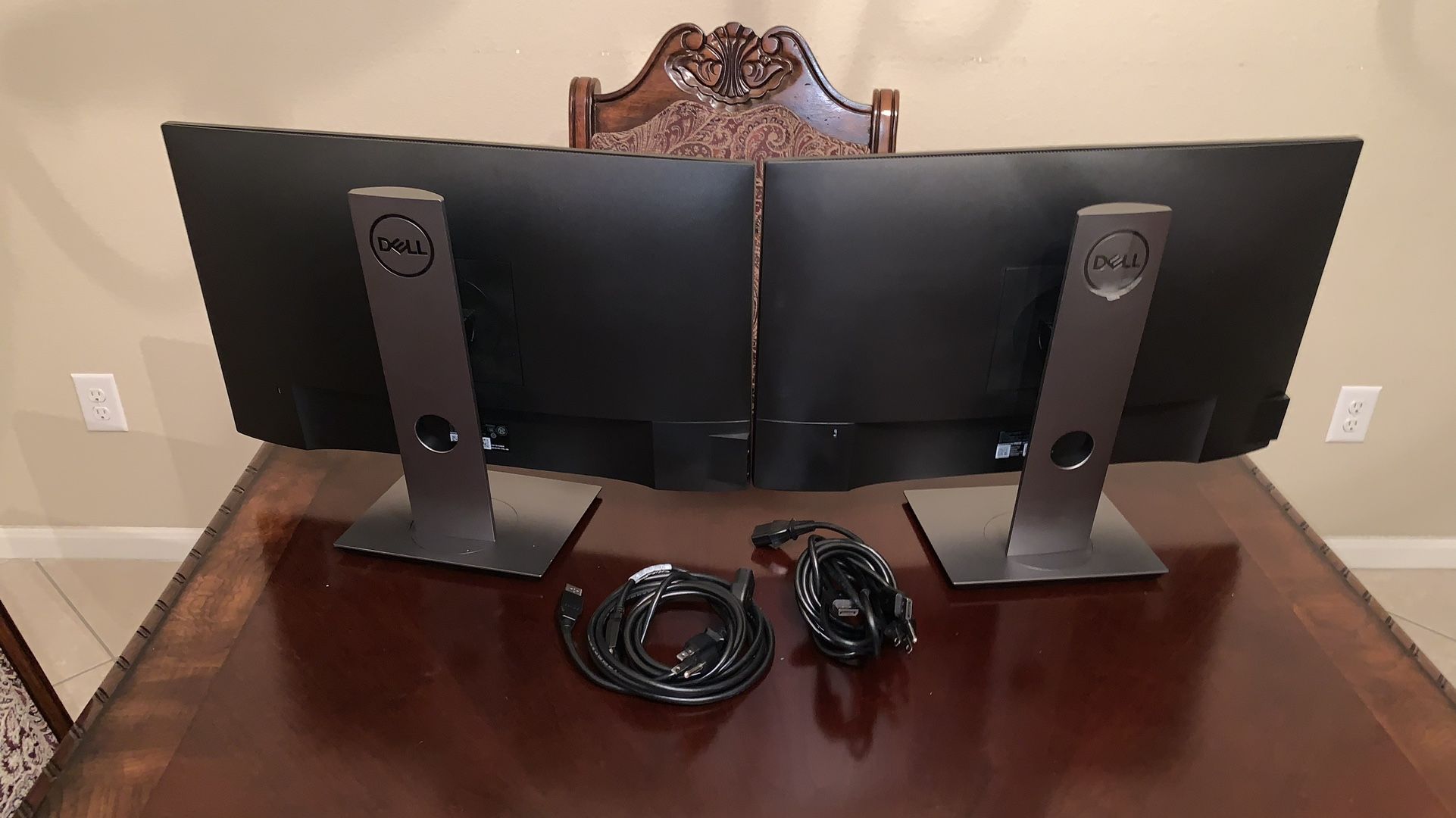 Matched pair Dell P2419H 23.8 HDMI, USB C, Full HD Edge LED Monitor 16:9 Black