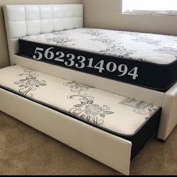 👉🏽👉 Full/Twin Trundle New Beds With Both Mattresses Included 