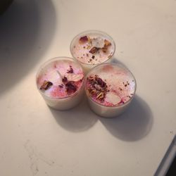 Rose Petal Romance Candles
