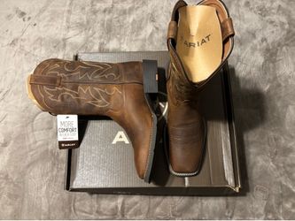 NEW Men’s Ariat Sport Outdoor Distressed Brown Western Cowboy Boots Size 11 D Medium & 11.5 EE Wide