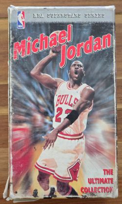 1996 Michael Jordan The Ultimate Collection VHS Box Set NBA Superstars 3 Tape Lot