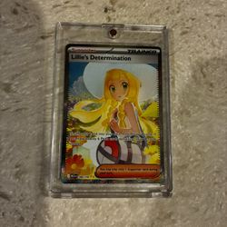 Lillie's Determination 184/132 Full Art Secret Rare Pokemon Card Near Mint