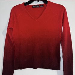 Ombre Red Sweater 