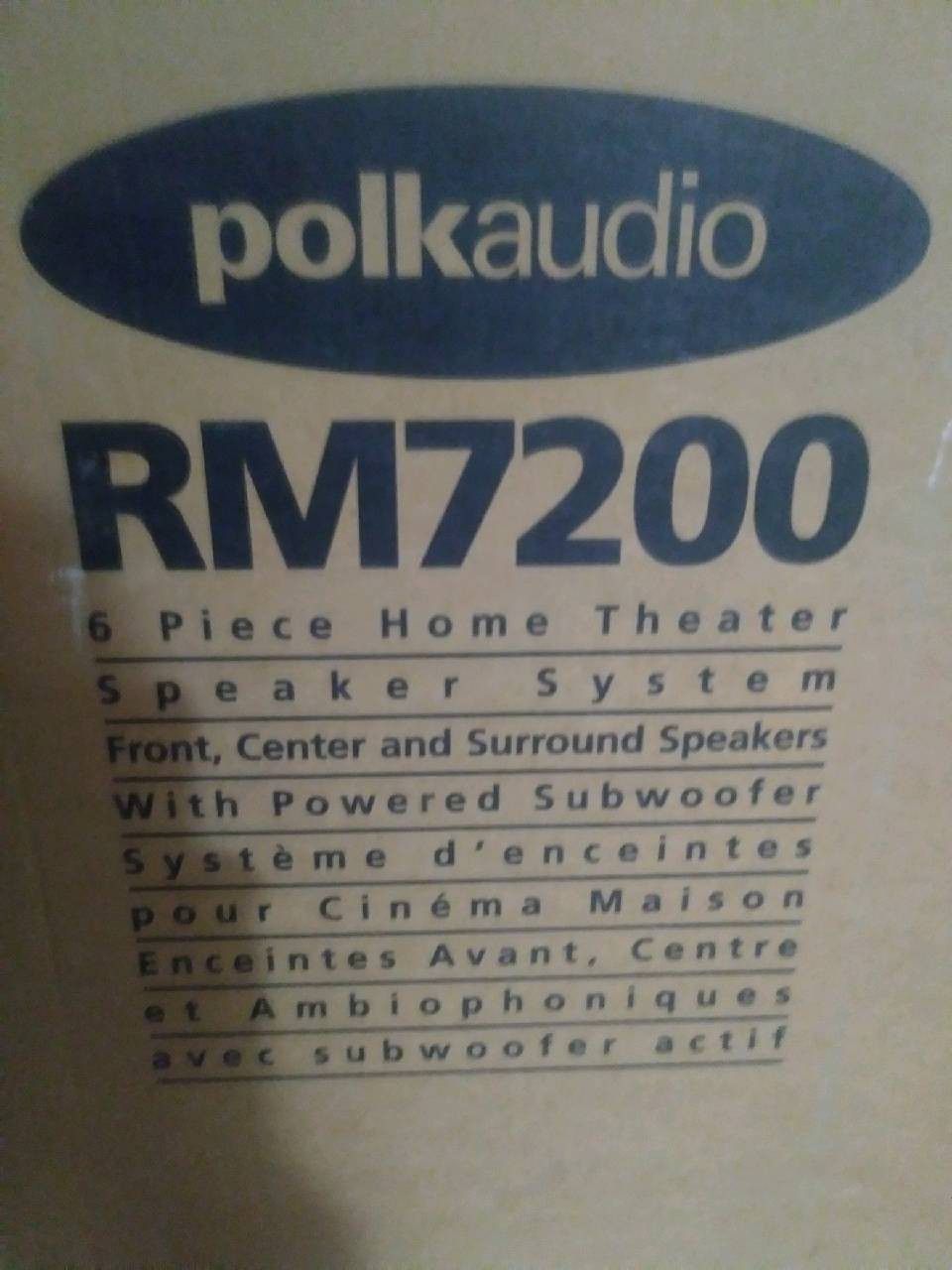 Polk Audio 6 Piece Home Theater Speaker System