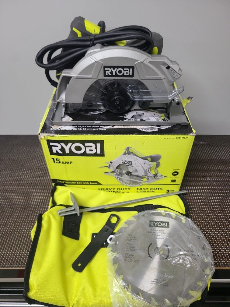 Ryobi Circular Saw W/ Laser & Accessories
