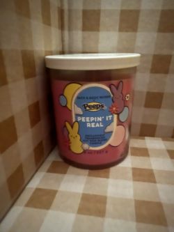 NEW EASTER Peepin It Real PEEPS Single Wick Candle 8 oz Bath & Body Works in Box 