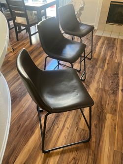 Brown stools set of 4