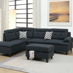 Sectional With Ottoman /// Financing Available 