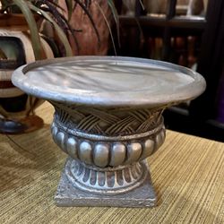 Nice Silver Weighted Candle Holder