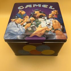 NEVER USED COLLECTIBLE Joe Camel poker chip and playing card set