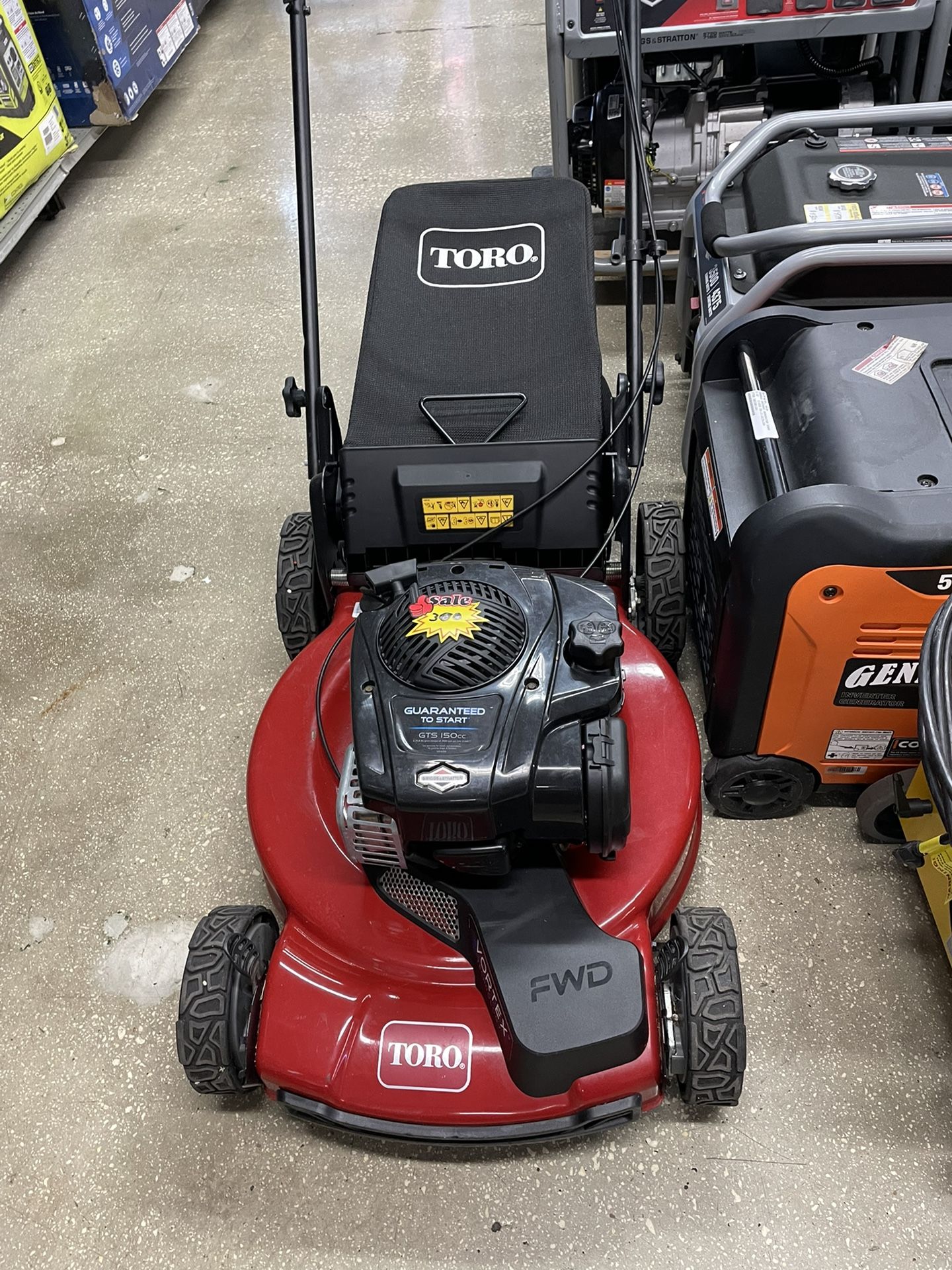 Toro Push 21” Mower Model: 21442 TGS 150cc FWD VORTEX Self-Propelled