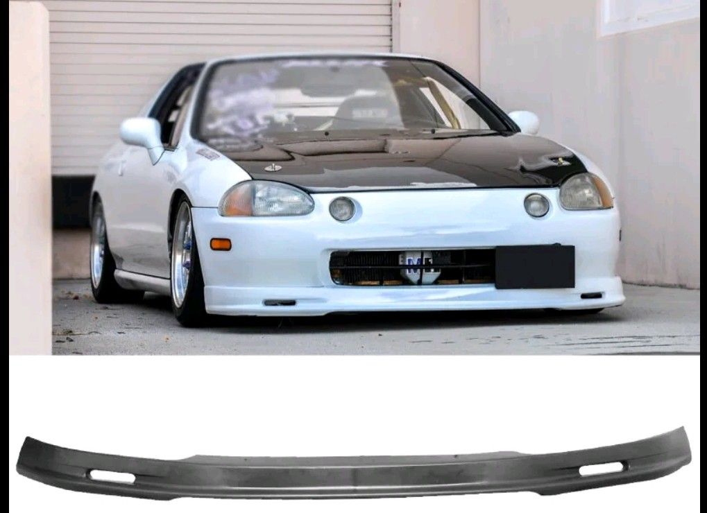 93-97 Honda Del Sol Mugen Style Front Bumper Lip Chin Spoiler Splitter PP