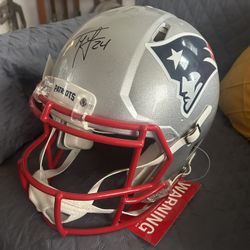 Signed Helmet. Ty Law