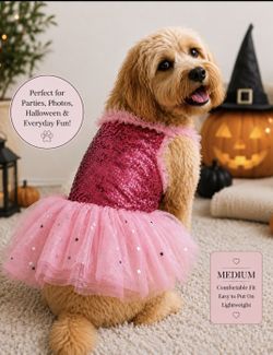 Dog Pink Costume - Medium