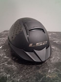 Motorcycle Helmet, LS2 matte black finish