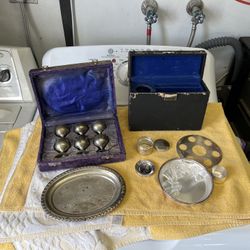 2 vintage Communion Sets