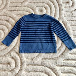 Boys Uniqlo Blue Striped Sweater | Size 5