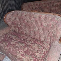 Antique Sofa & Loveseat 
