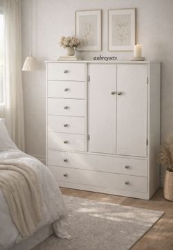White 7 drawer closet