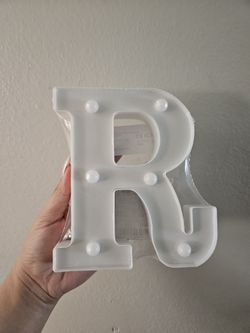 LED Letter R Warm White