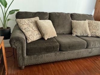 Ashley Furniture Sofa with Free Cushions. Loveseat Included