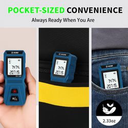 Green Laser Distance Meter 262Ft Rechargeable Digital Measuring Tool USB Type-C NEW