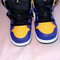 Air Jordan 1 Mid Lakers/ Toddler 