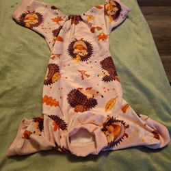 Dog Pink Fall Onesie Size Medium