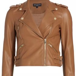 Generation Love Diana Vegan Leather Moto Jacket Size Small