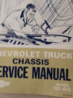1967 Chevrolet Truck Chassis Service Manual Series 10-60