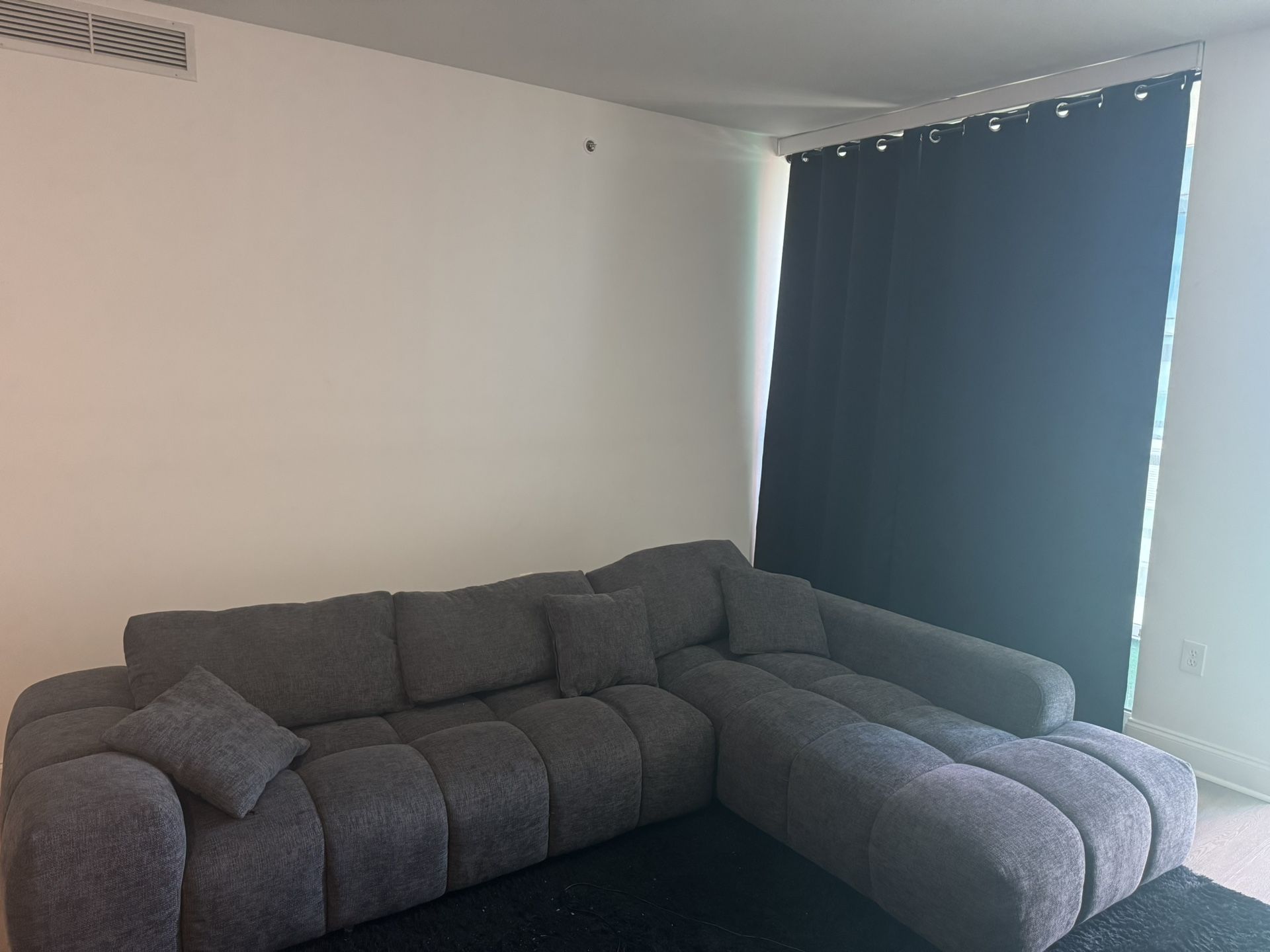 Grey Low Sectional Couch