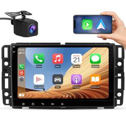 [2+64GB] Car Radio Stereo 8 inch Touch Screen for Chevy Silverado GMC Sierra Yukon Buick 2007-2013 with Wireless CarPlay & Android Auto