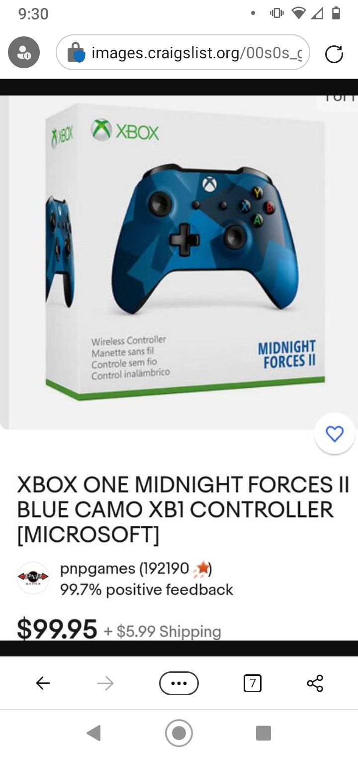 Midnight Forces II Controller Brand New