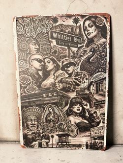 Chicano Metal Sign