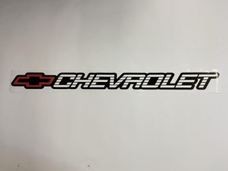 Chevrolet Winshield Tailgate Vinyl Sticker