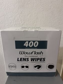 400 Count Pre-Moistened Lens Wipes For Eyeglasses