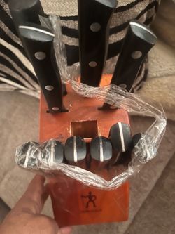 Henckels Knife Set with Wood Block
