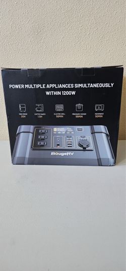 Selling a brand new, unopened BougeRV Fort 1000 Portable Power Station. This is a high-capacity solar generator perfect for camping, off-grid RV livin