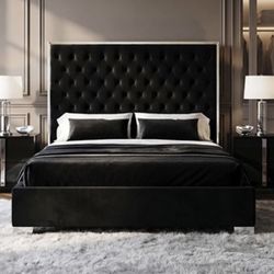 New In Box King Bed Frame With Mattress (Read Description Below)